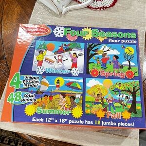 Melissa & Doug Four Seasons Puzzle - Vibrant Colors 48 Pieces For Ages 3 And Up